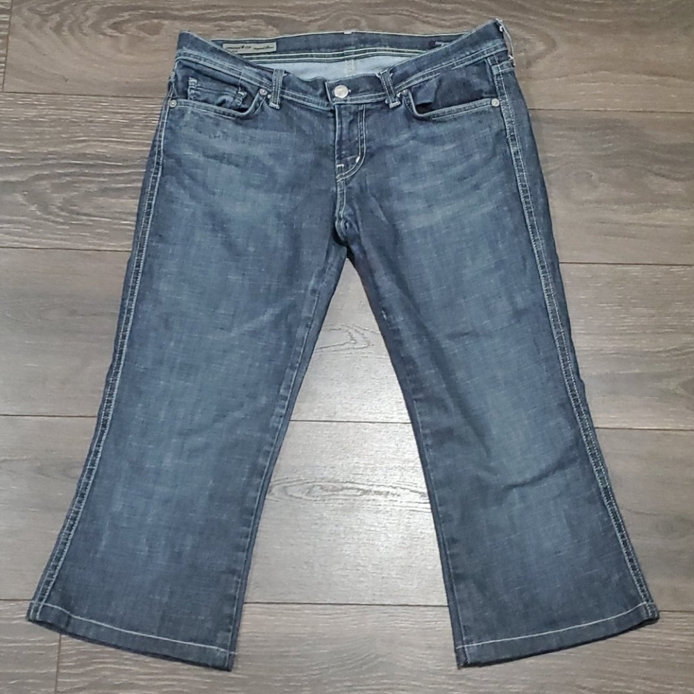 ❤CITIZENS OF HUMANITY INGRID CROP FLARE JEANS, 8